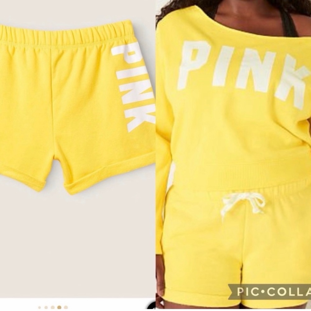 PINK Victoria's Secret Yellow Shorts
